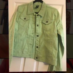 Rhinestone jean jacket